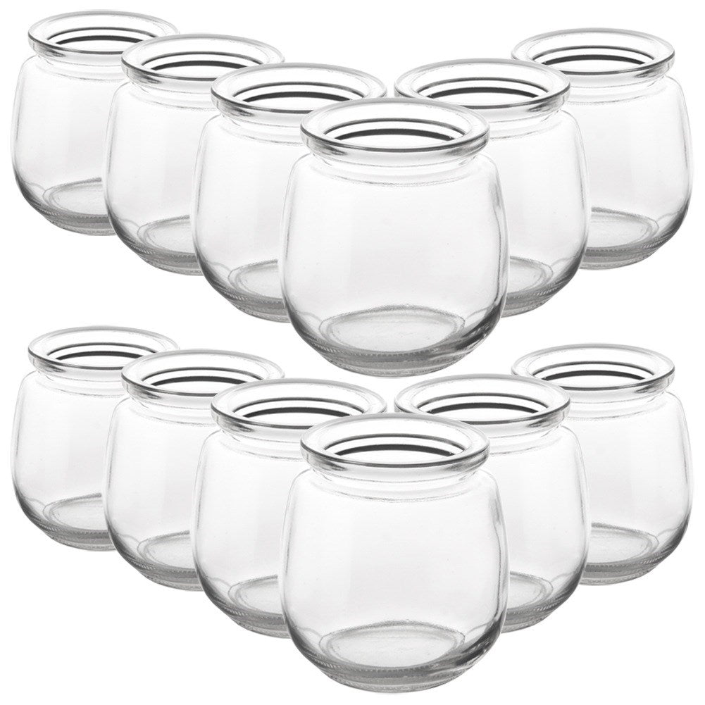 Jar for yogurt and desserts 200 ml 12 pcs.
