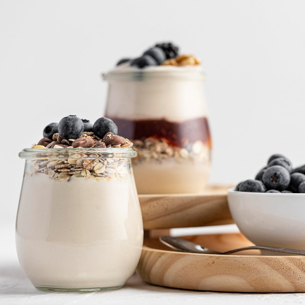 Jar for yogurt and desserts 200 ml 12 pcs.