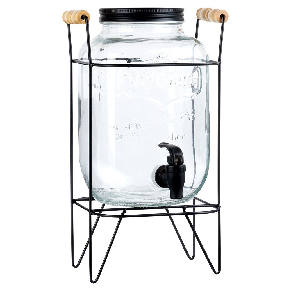 Jar with lid, tap and stand - Perfect for lemonade