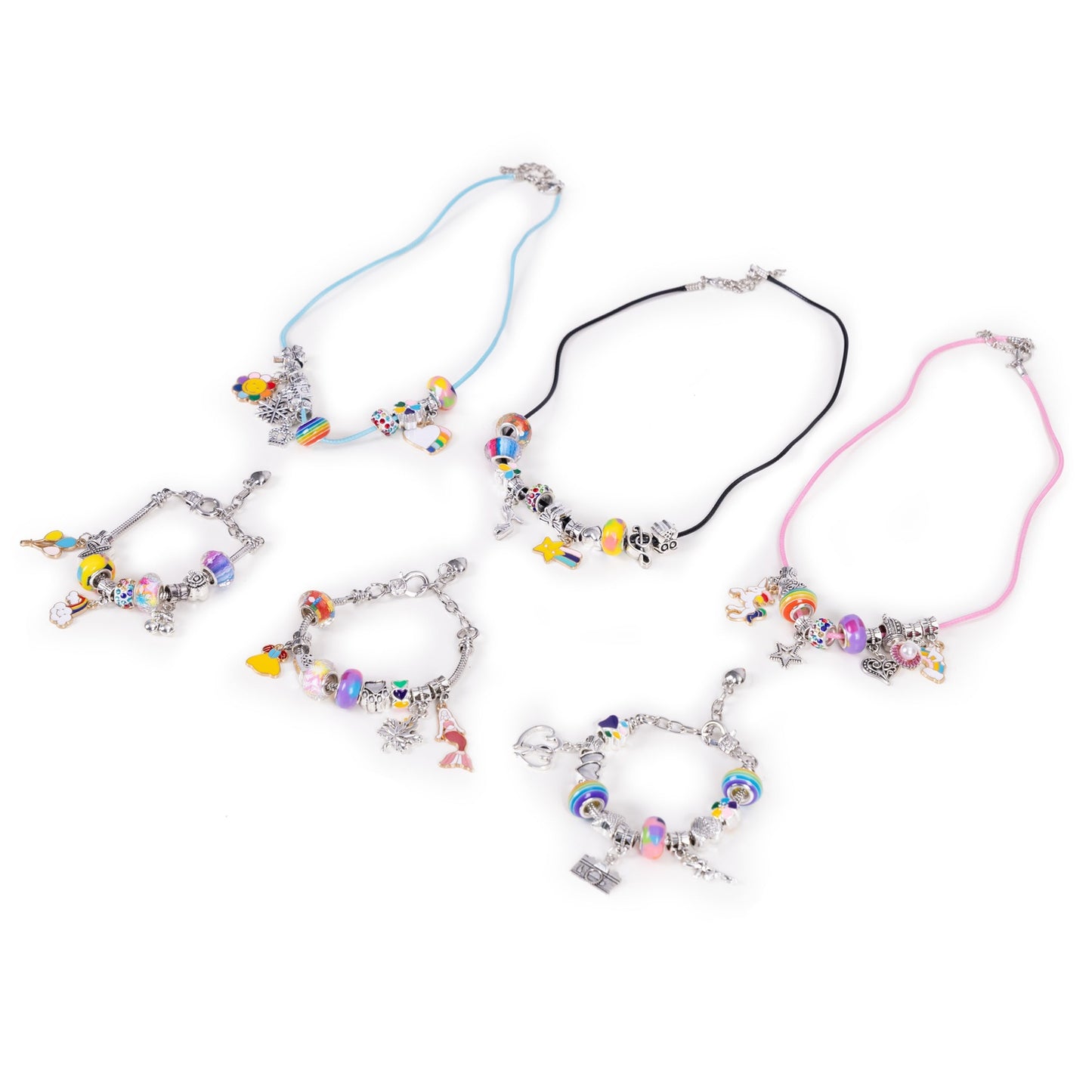 Jewelry Making Kit – 66 Beads, Charms, Organizer & Bag
