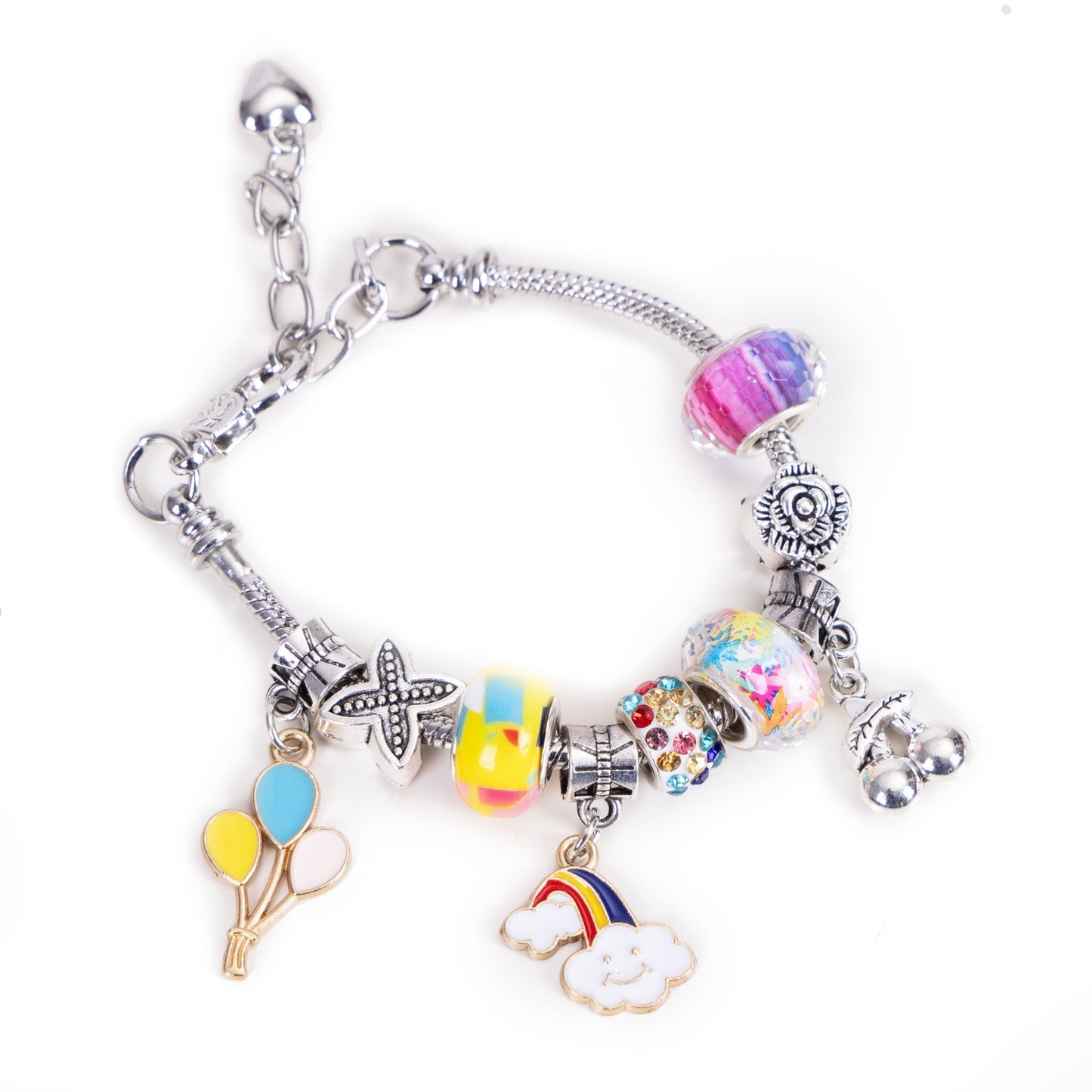 Jewelry Making Kit – 66 Beads, Charms, Organizer & Bag