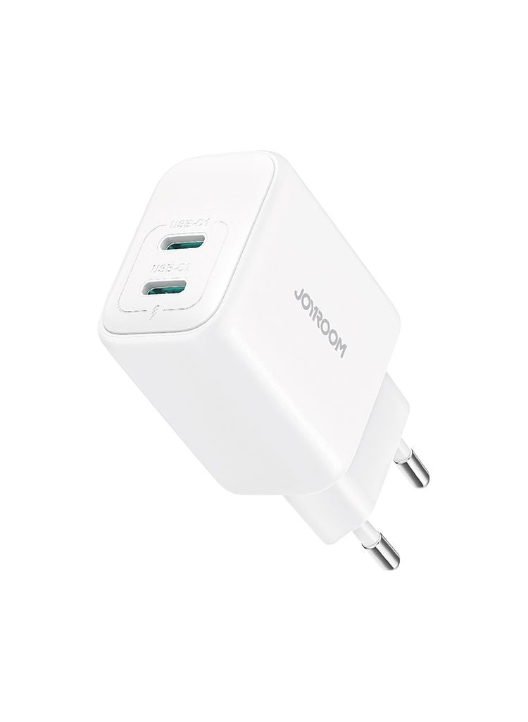 Joyroom 20W Double USB-C Charger - White