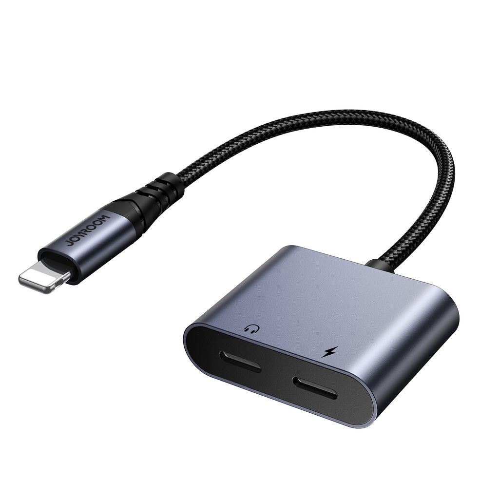 Joyroom 2-in-1 audio adapter Lightning to Double Lightning - Black