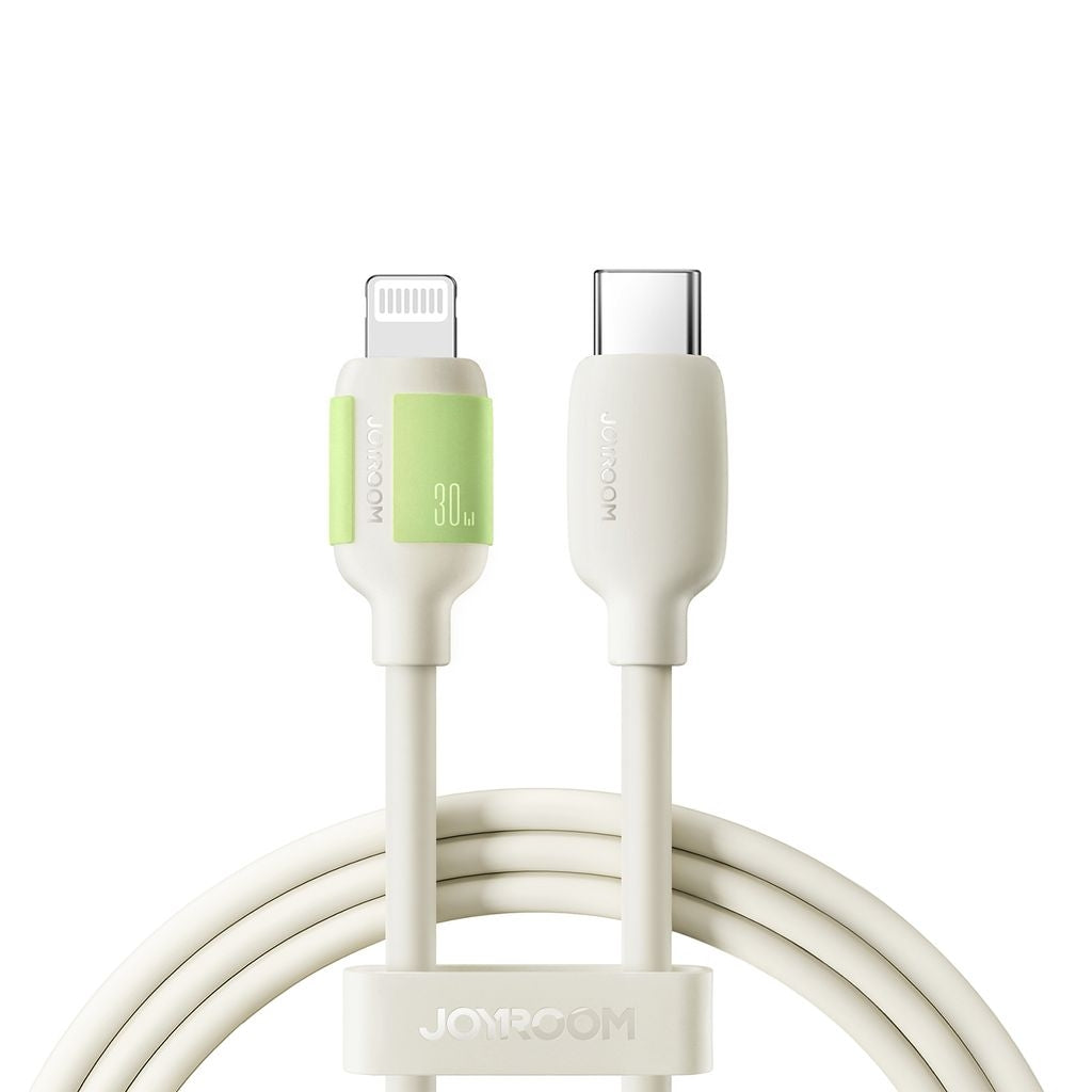 Joyroom 30W Fast Charging Data Cable USB-C to Lightning, 1.2m - Beige