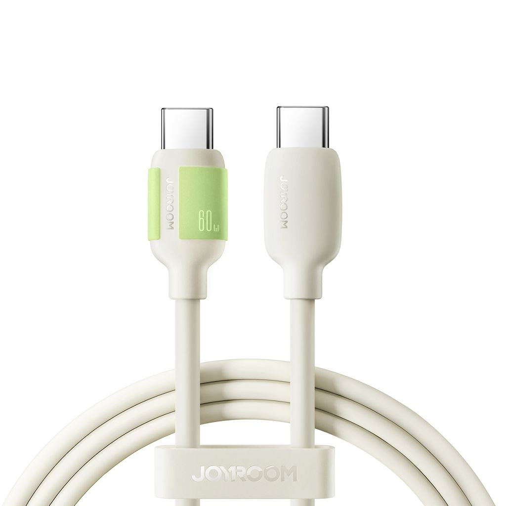 Joyroom 60W Fast Charging Data Cable USB-C to USB-C, 1.2m - Beige