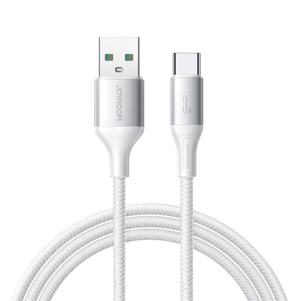 Joyroom Flash Series Fast Charging USB-A to USB-C Cable 3A, 1m - White