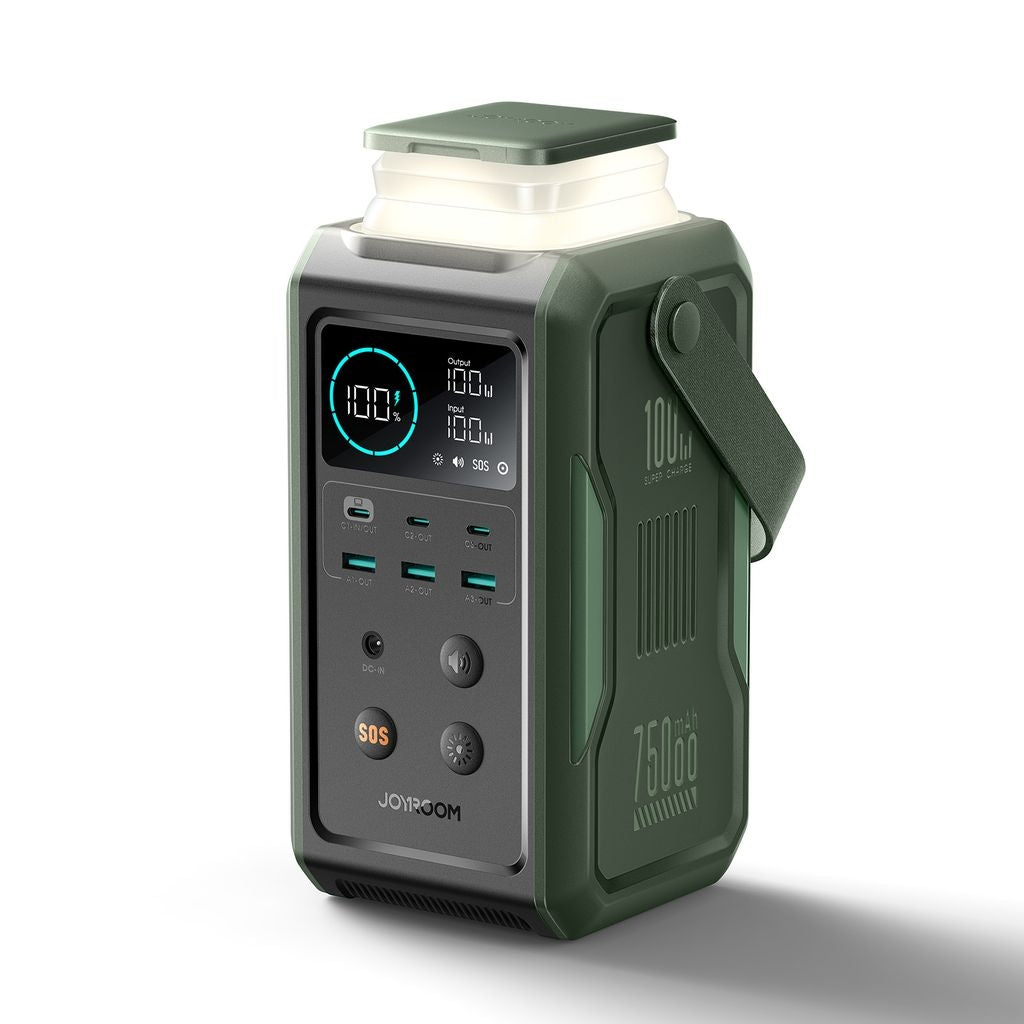 Joyroom Powerbank Super Large Capacity 75000 mAh, 100W with retractable light