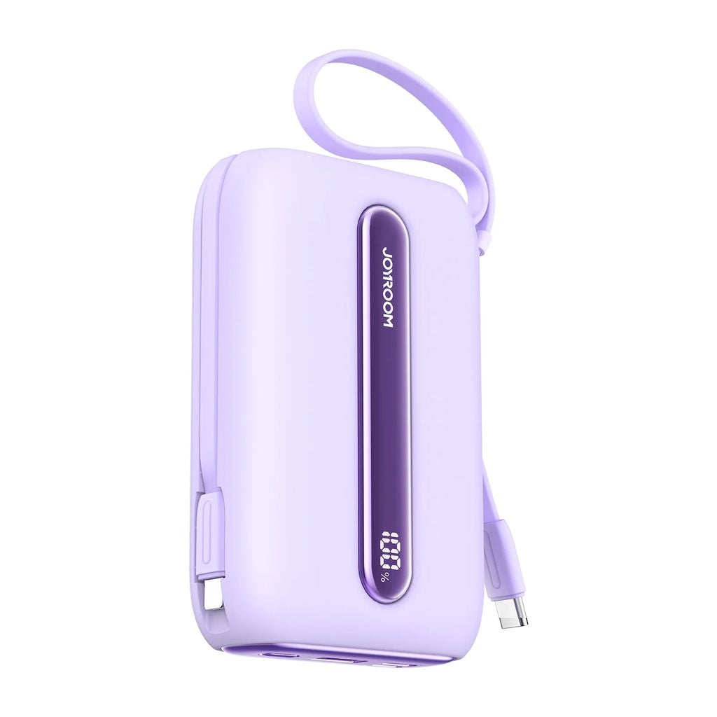 Joyroom Quick Charge 22.5W mini Powerbank with dual cables 20000mAh - Purple