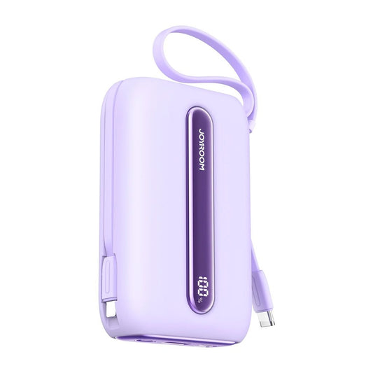 Joyroom Quick Charge 22.5W mini Powerbank with dual cables 20000mAh - Purple