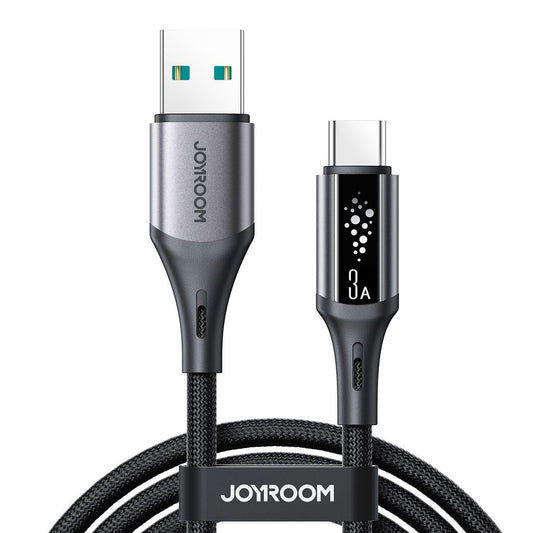 Joyroom S-A60 Snabbladdningskabel Usb-A till Usb-C 3A – 1,2 M, Svart