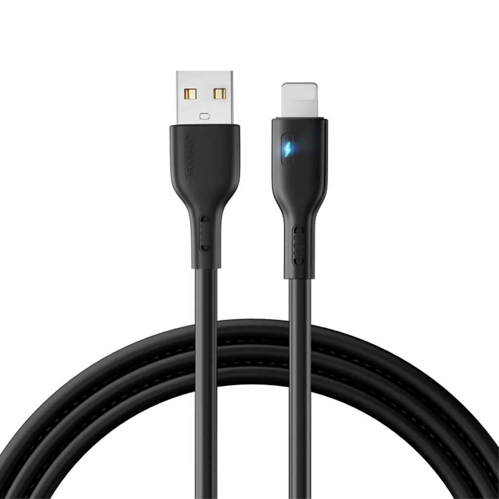 Joyroom USB-A to Lightning Fast Charging Cable, 2.4A, 1.2m - Black