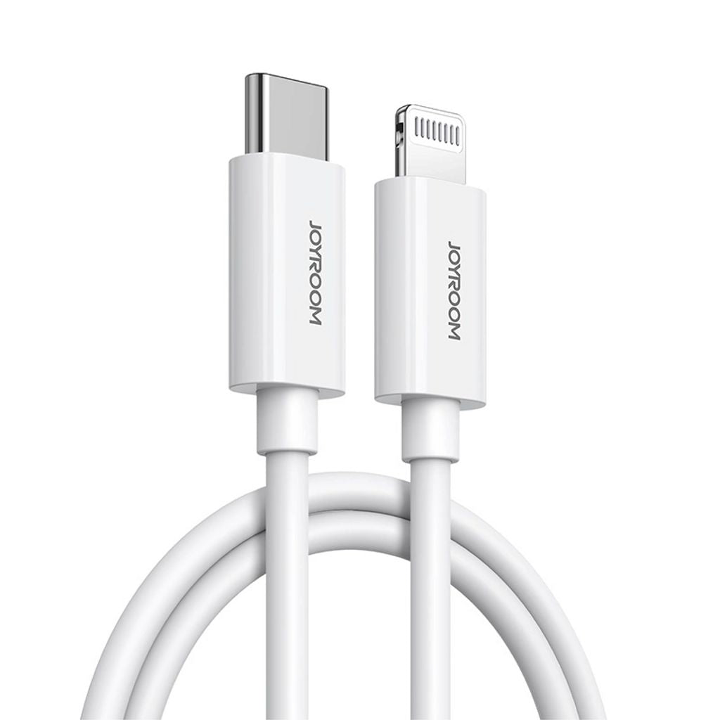 Joyroom USB-C to Lightning MFI cable, PD, 27W, 3A, 1.2m - white