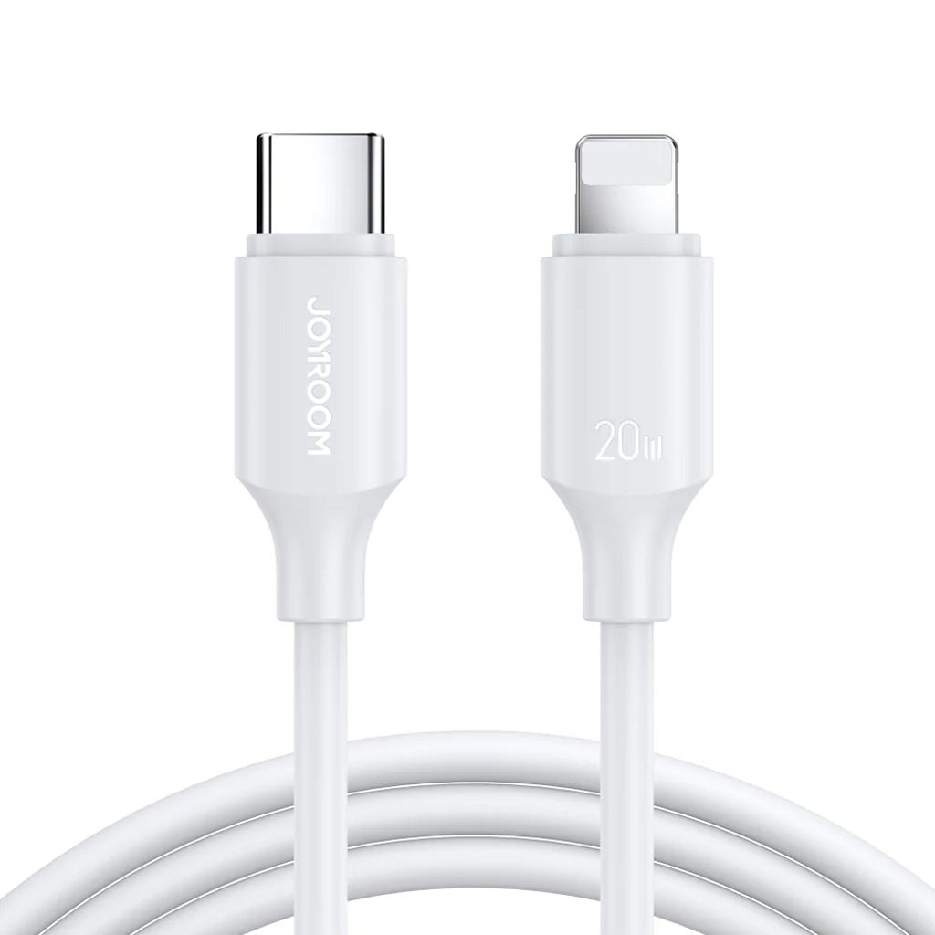 Joyroom USB-C to Lightning charging cable, 20W, 0.25M - White