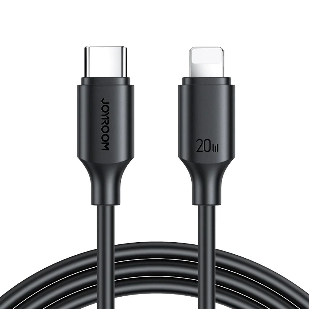 Joyroom USB-C to Lightning charging cable, 20W, 2M - Black