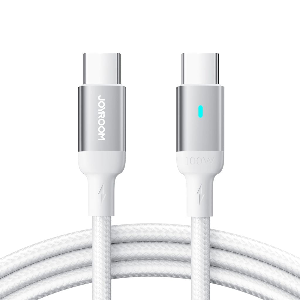Joyroom USB-C to USB-C Cable Fast Charging 100W, 1.2m - White