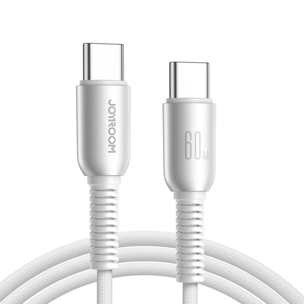 Joyroom USB-C to USB-C Cable Fast Charging 60W, 1.2m - Light Gray
