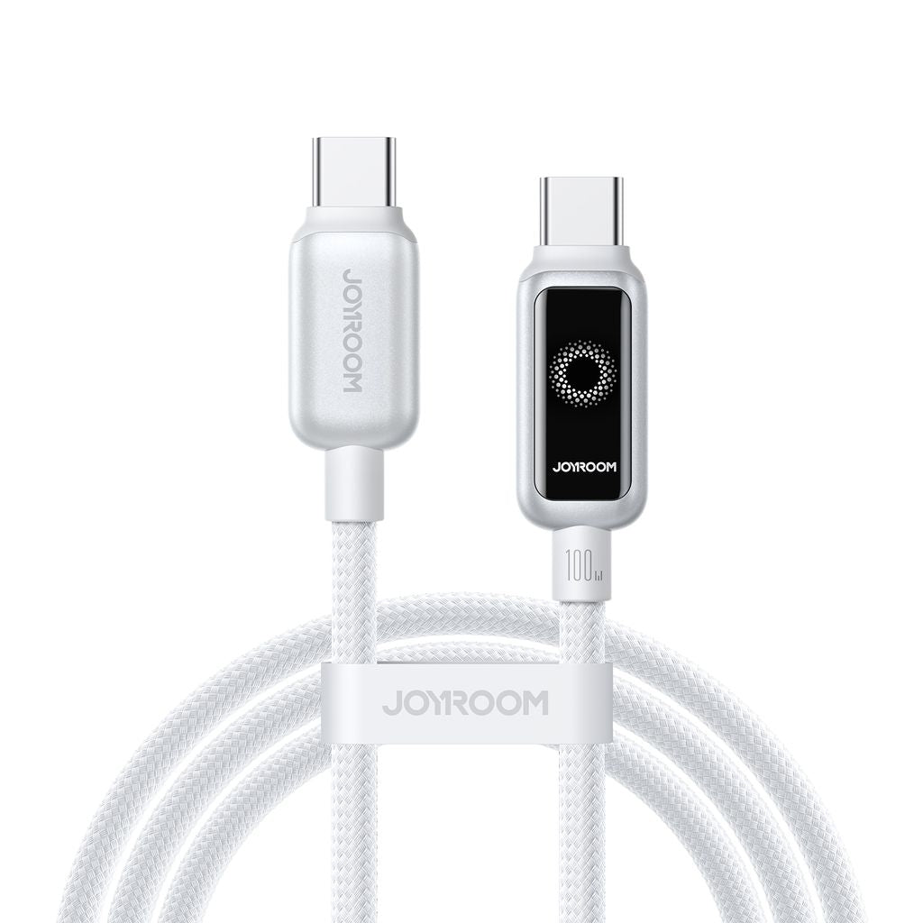 Joyroom USB-C to USB-C Fast Charging Data Cable 100W, 1.2m - White