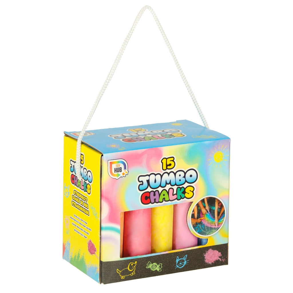 Jumbo thick sidewalk chalk 15 el.