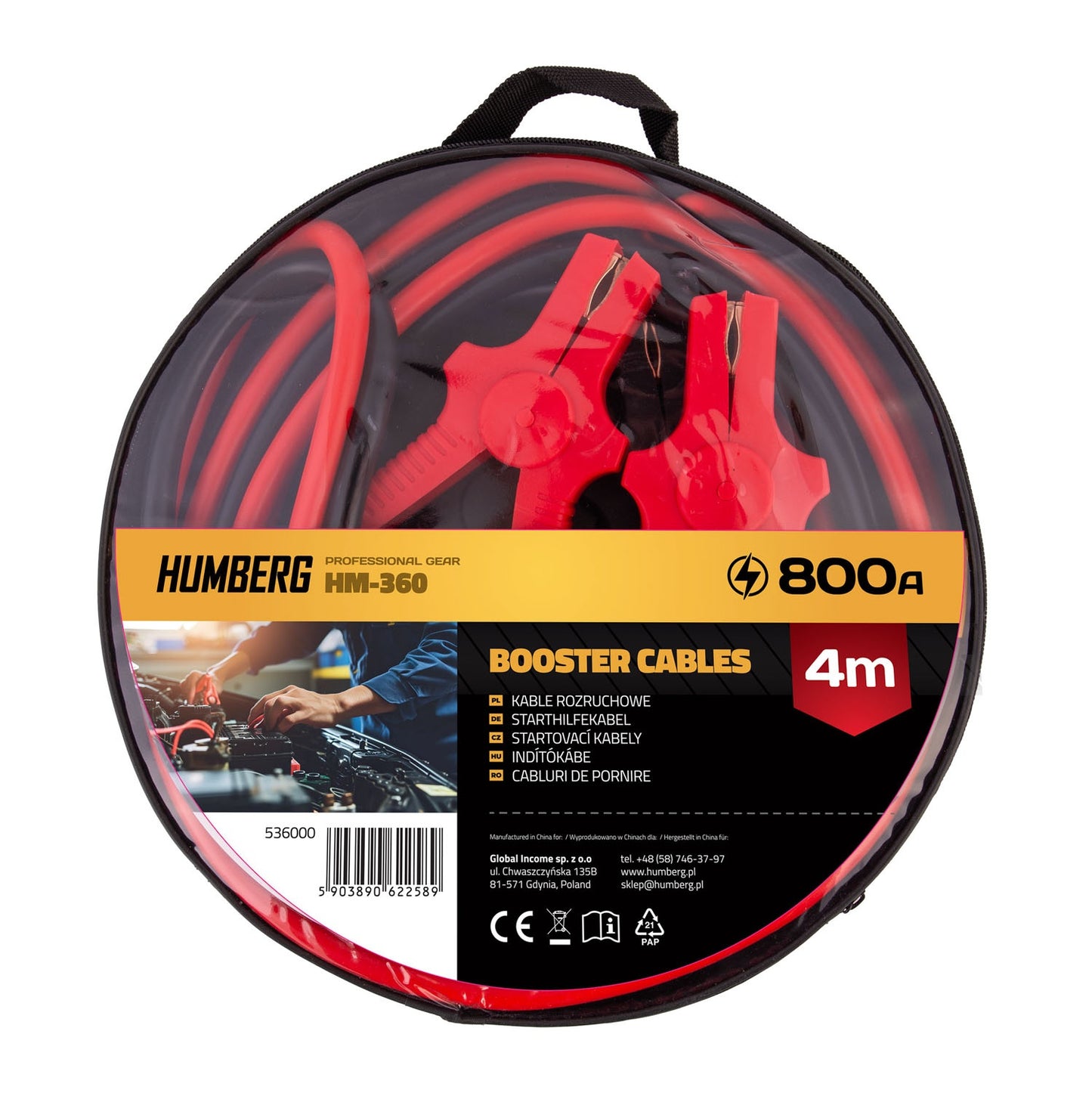 Jumper cables 4m 800A HM-360 Humberg
