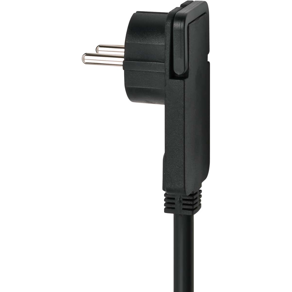 Junction box Comfort-Line 6-Way 2.00 m Black - Grounded Contact TYPE F