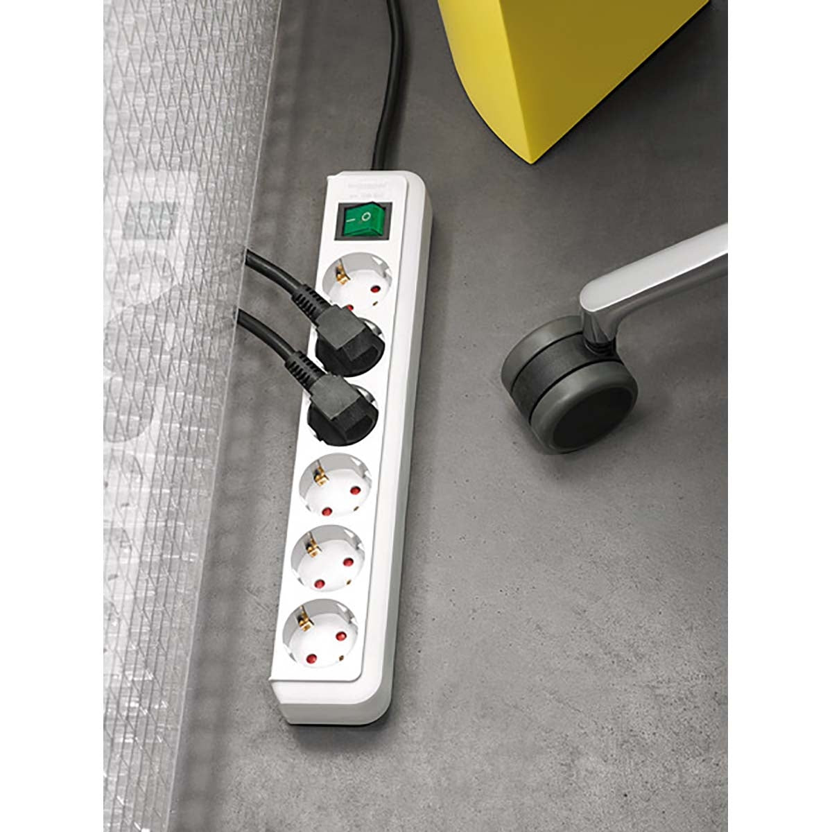 Junction box Eco-Line 3-Way 3.00 m White - Grounded Contact TYPE F
