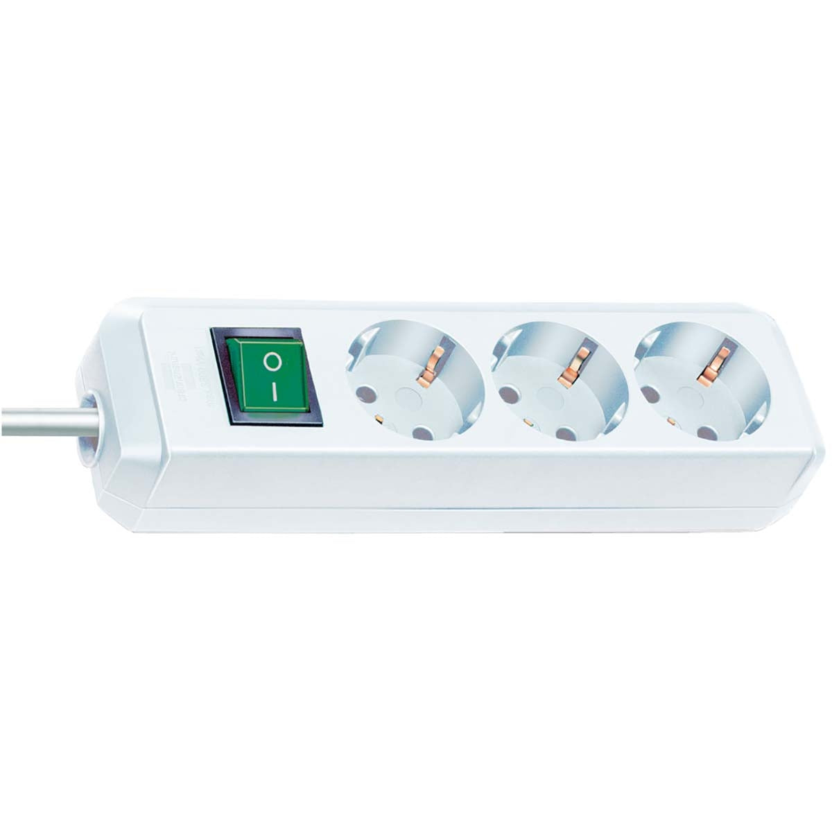 Junction box Eco-Line 3-Way 5.00 m White - Grounded Contact TYPE F
