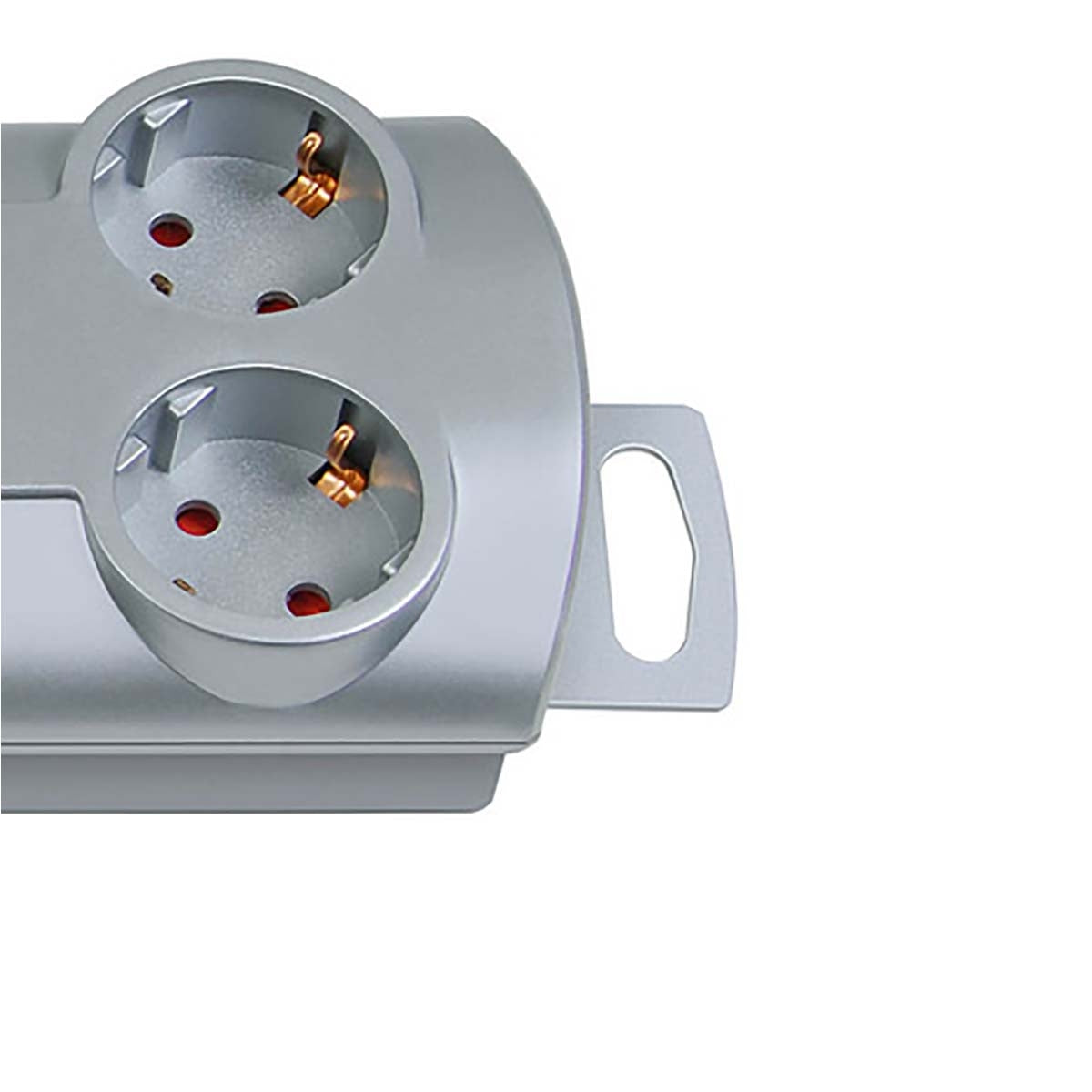 Junction box Primera-Line 10-Way 2.00 m Silver - Grounded Contact TYPE F