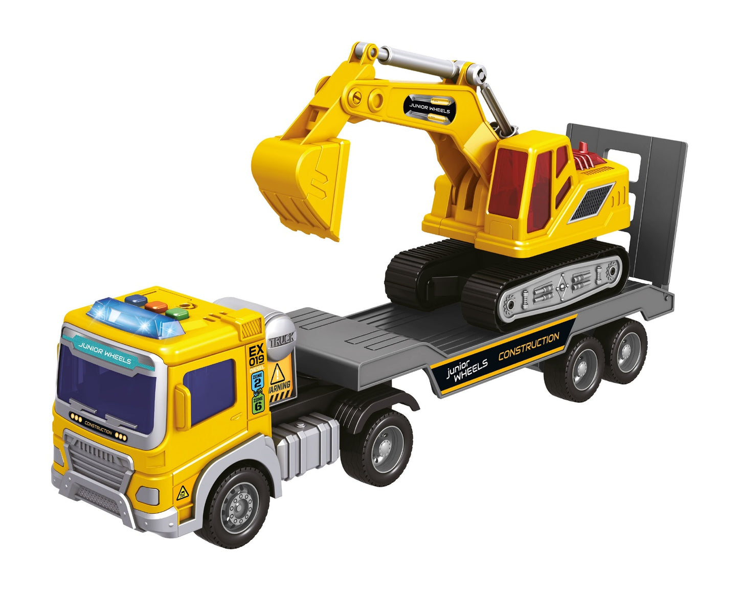 Junior Wheels Trailer With Excavator