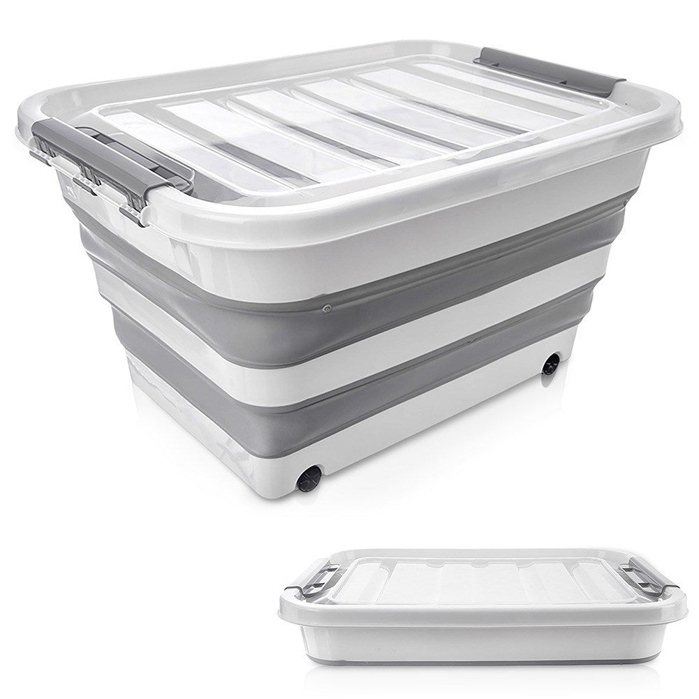 KEMP 30 l foldable storage container on wheels