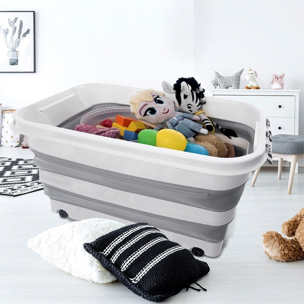 KEMP 30 l foldable storage container on wheels