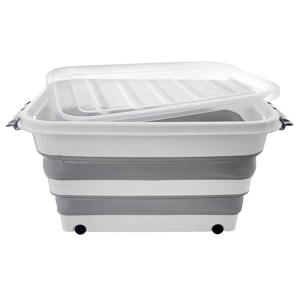KEMP 30 l foldable storage container on wheels