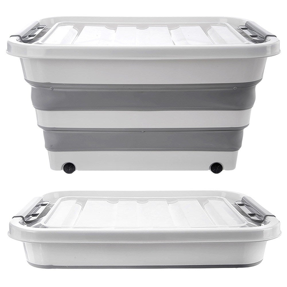 KEMP 30 l foldable storage container on wheels