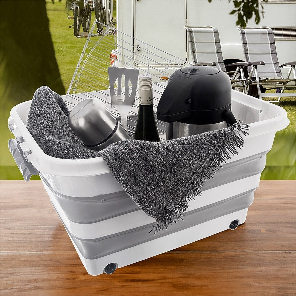 KEMP 30 l foldable storage container on wheels
