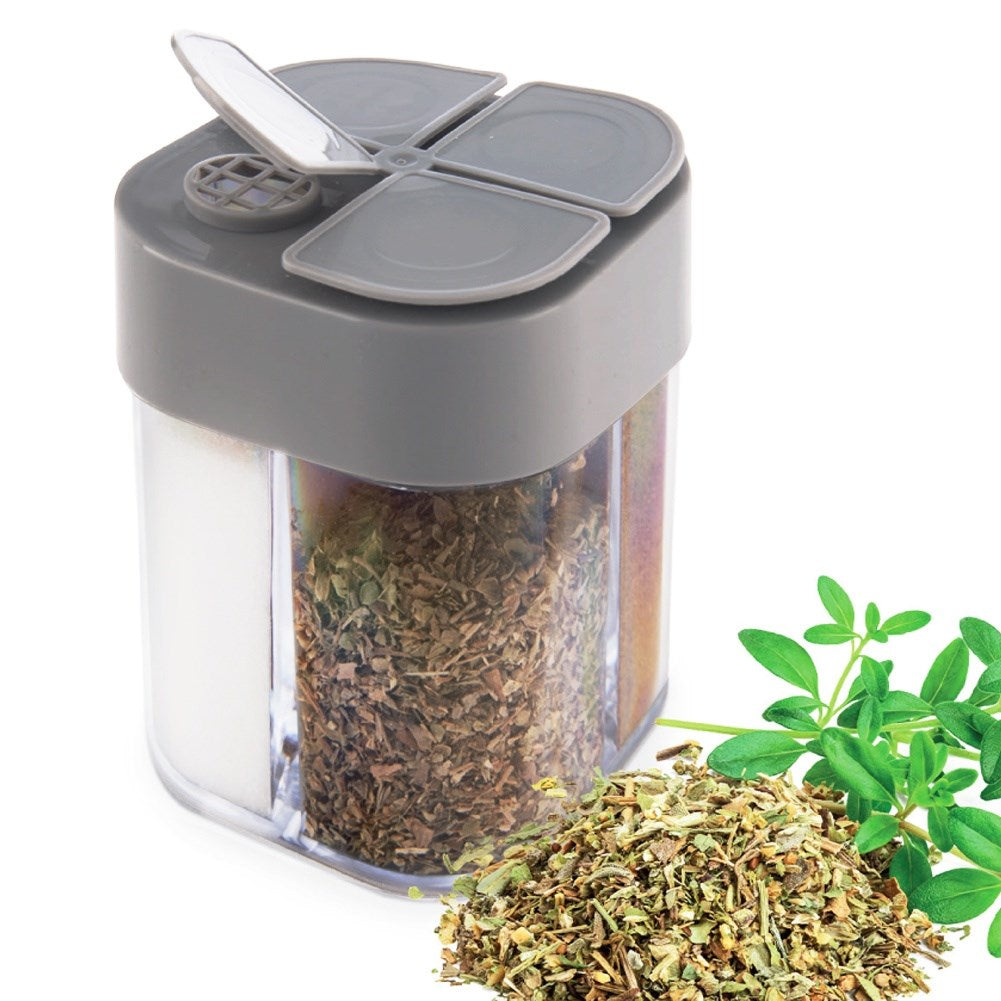 KEMP 4-compartment sticker spice container