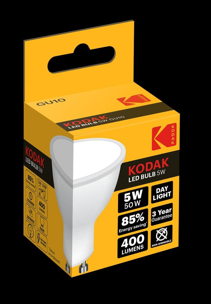 KODAK LED GU10 400lm Cold 5W not dimmable