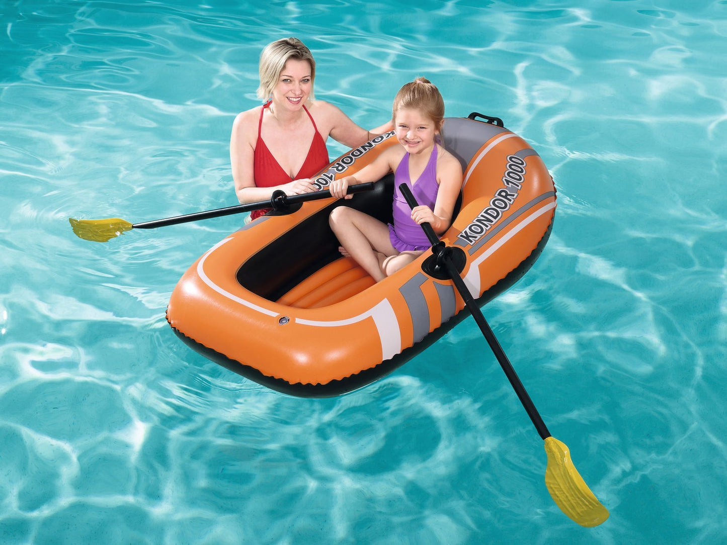 KONDOR 1000 pontoon + oars 155 x 93 cm Bestway 61078