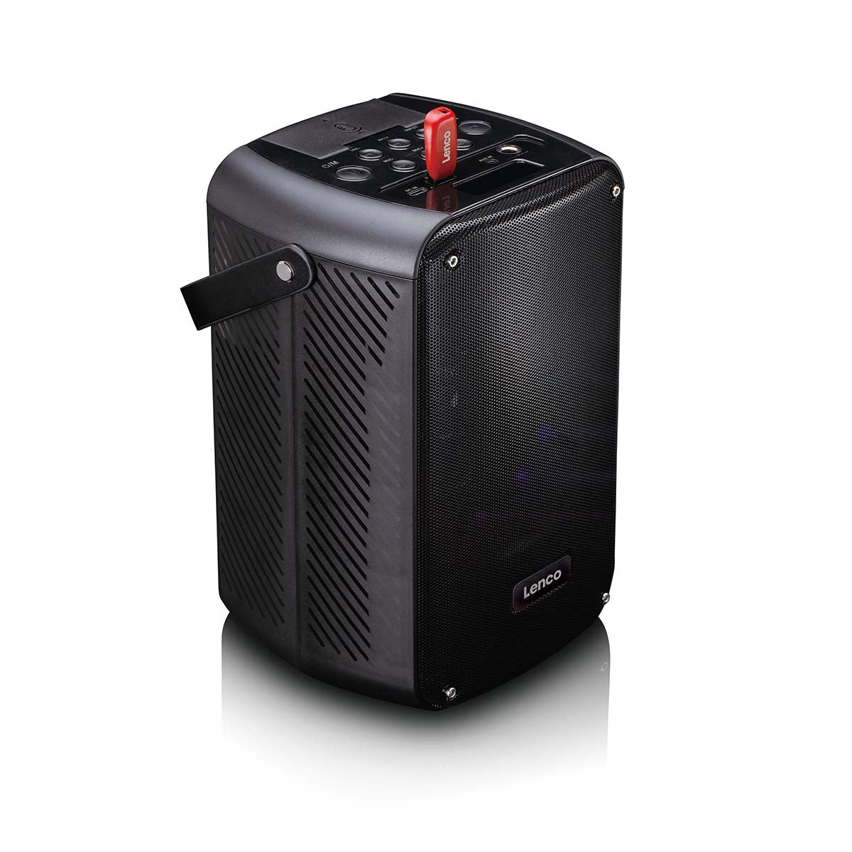 Karaoke System with Bluetooth, LED Lights, Wireless Mic