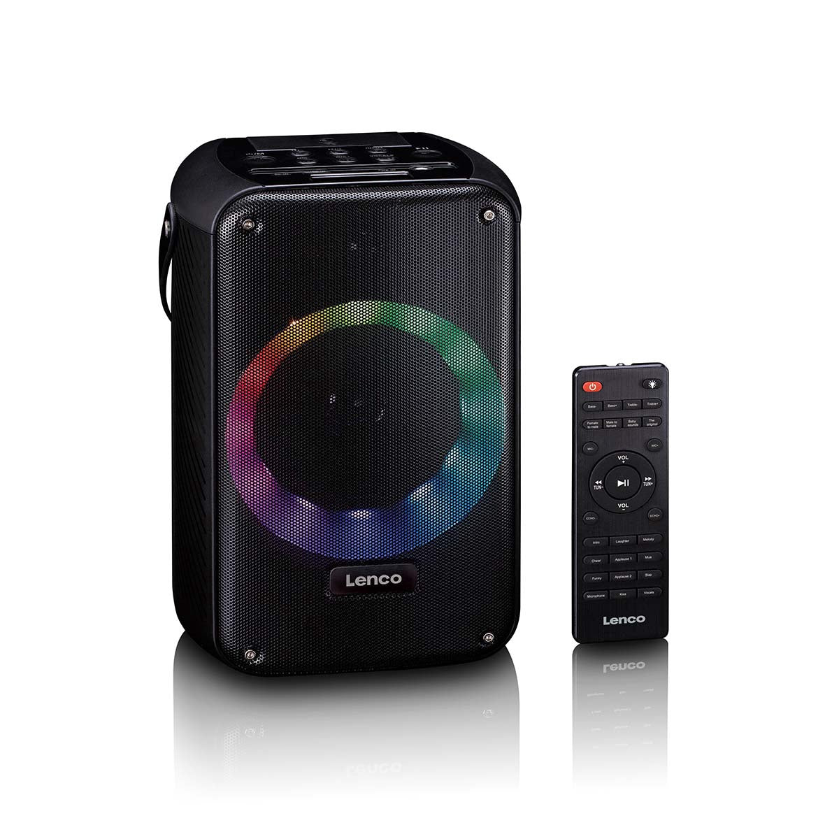 Karaoke System with Bluetooth, LED Lights, Wireless Mic