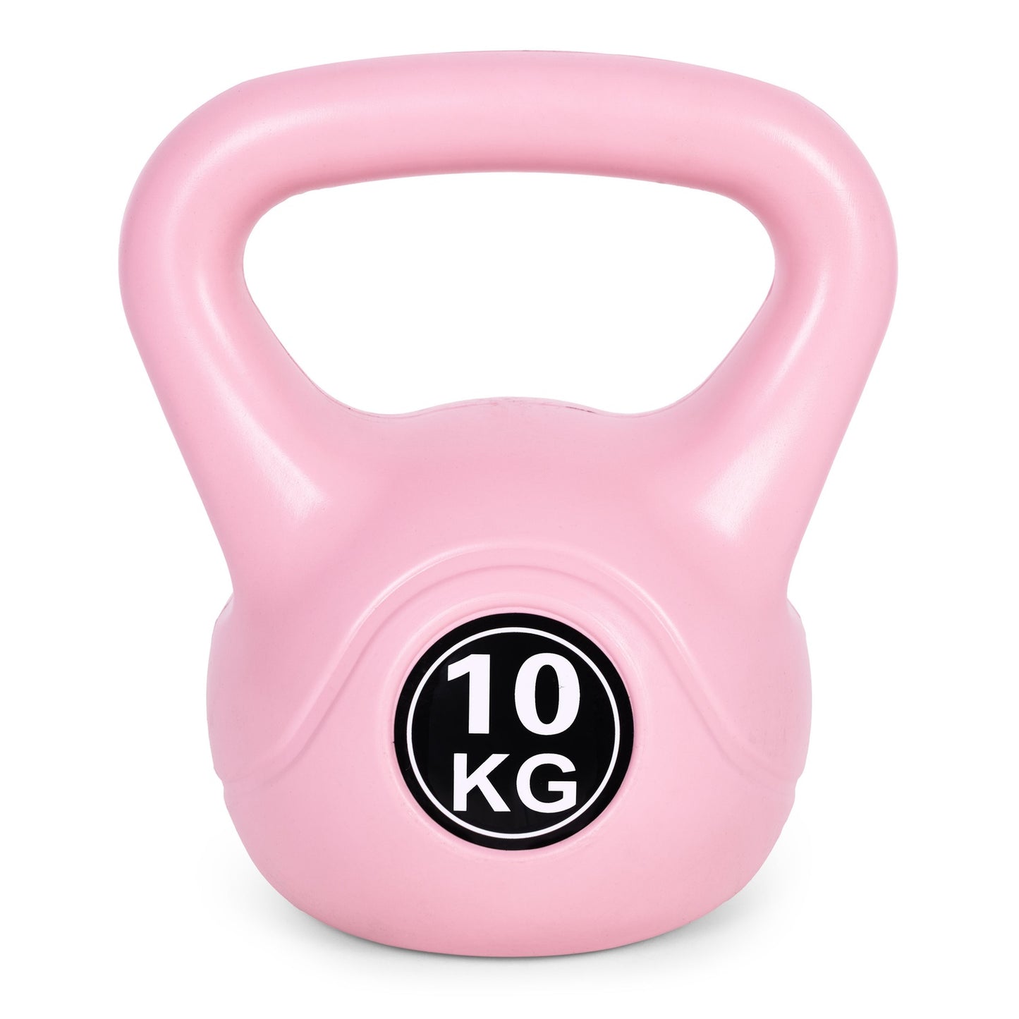 Kettlebell 10 kg for exercise, dumbbell, weight ball, fitness load, pink, ModernHome