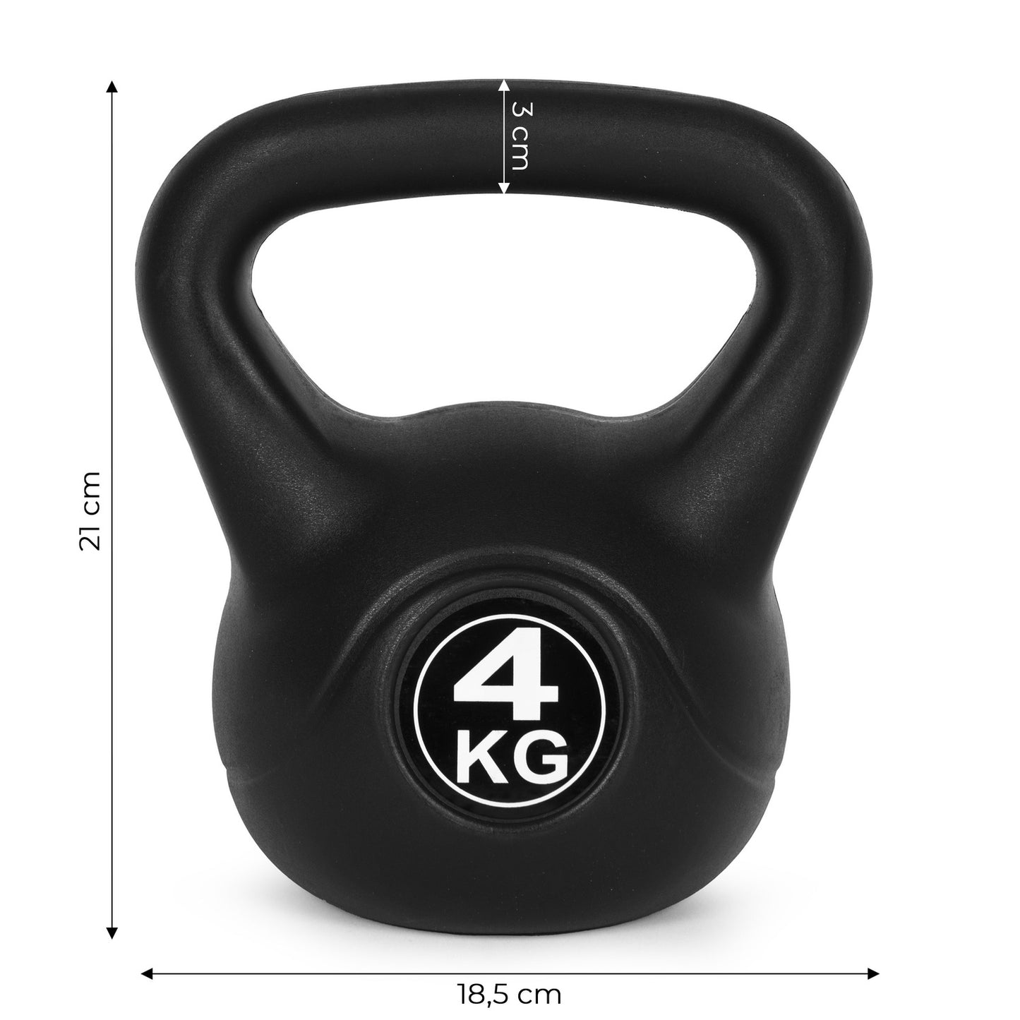 Kettlebell 4 kg for exercise, dumbbell, weight ball, fitness load, ModernHome