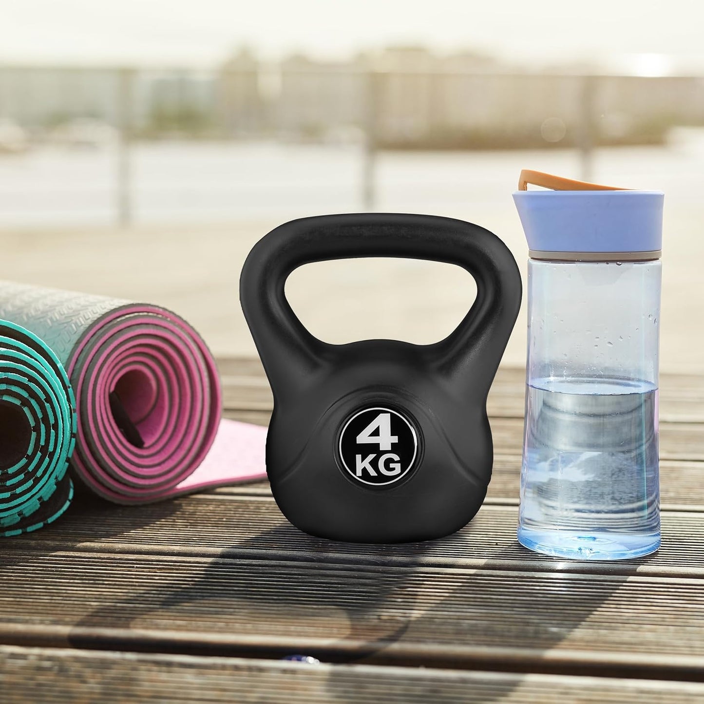 Kettlebell 4 kg for exercise, dumbbell, weight ball, fitness load, ModernHome