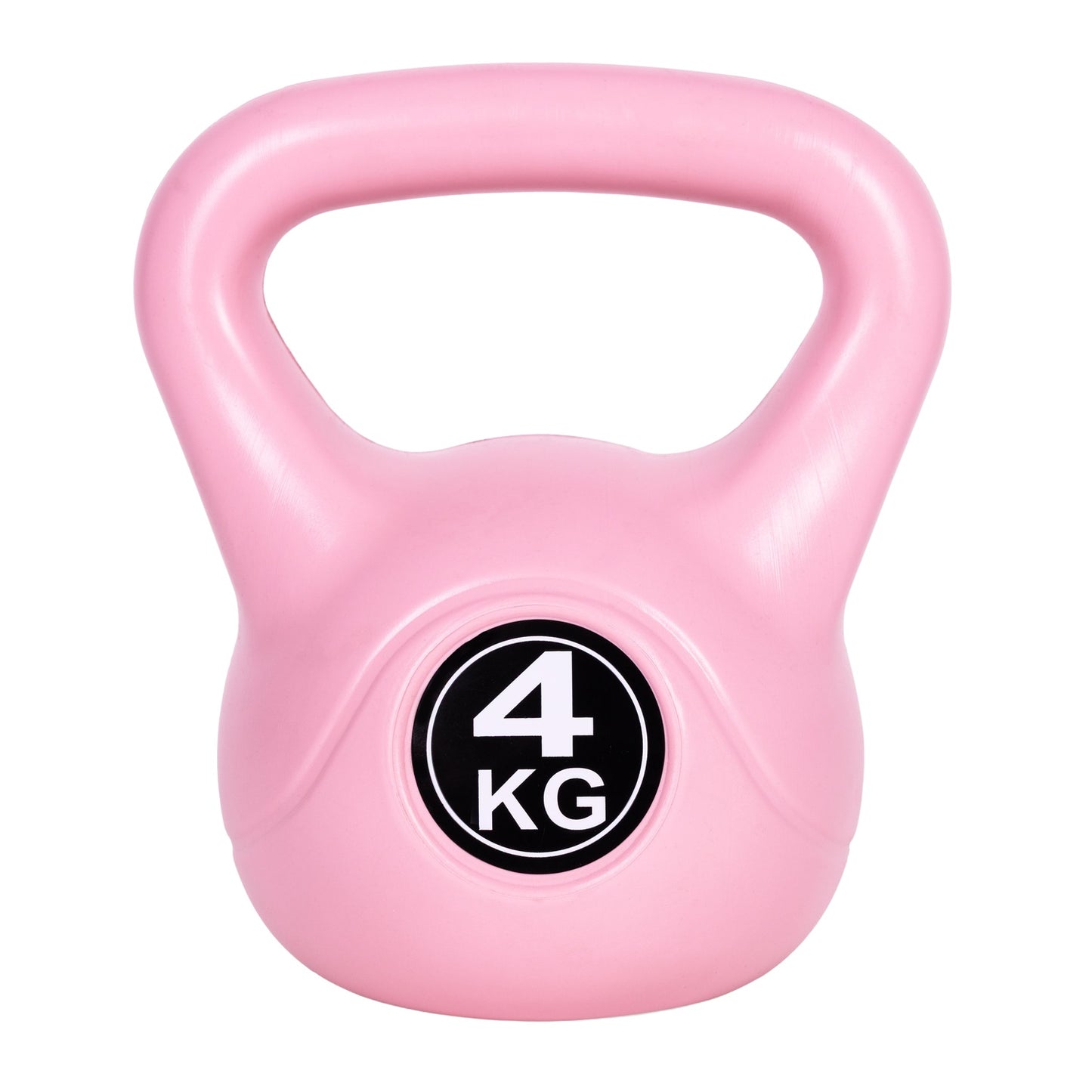 Kettlebell 4 kg for exercise, dumbbell, weight ball, fitness load, pink, ModernHome