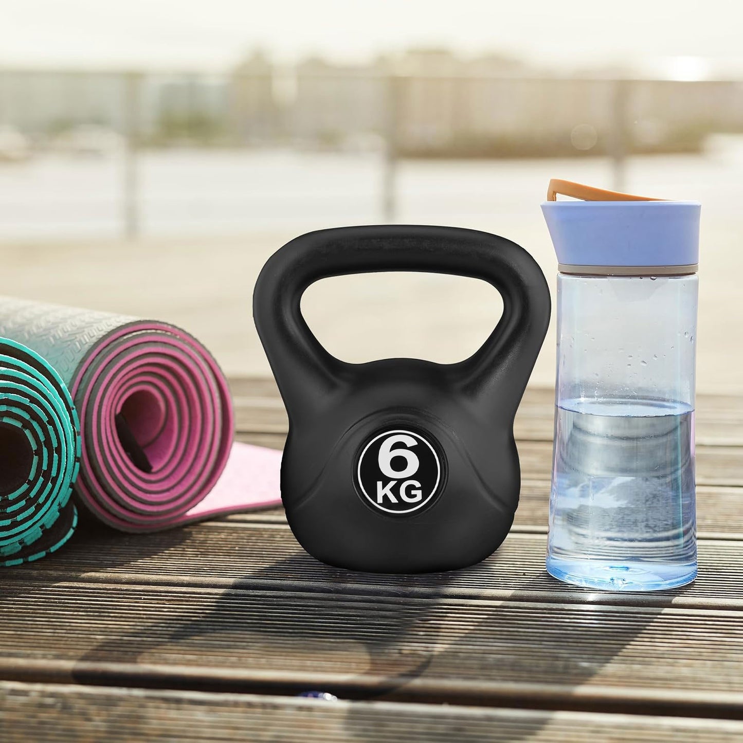 Kettlebell 6 kg for exercise, dumbbell, weight ball, fitness load, ModernHome