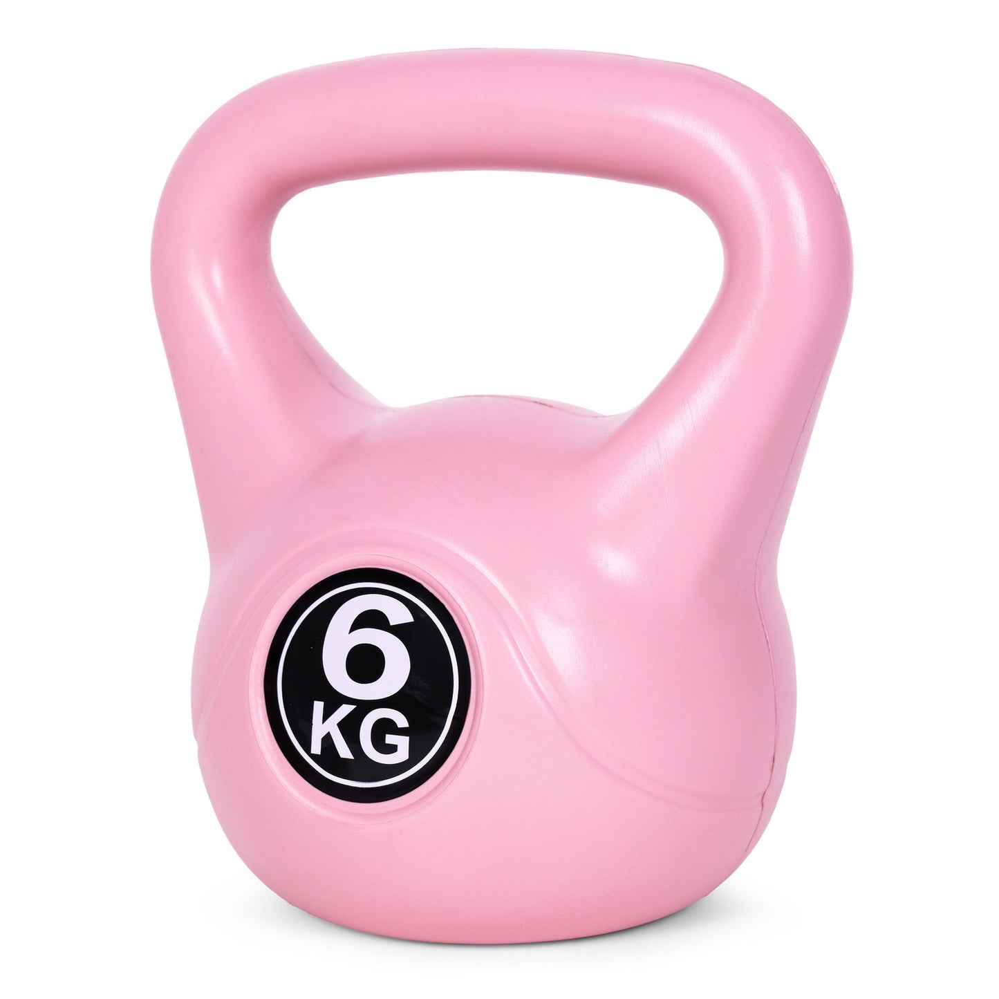Kettlebell 6 kg for exercise, dumbbell, weight ball, fitness load, pink, ModernHome