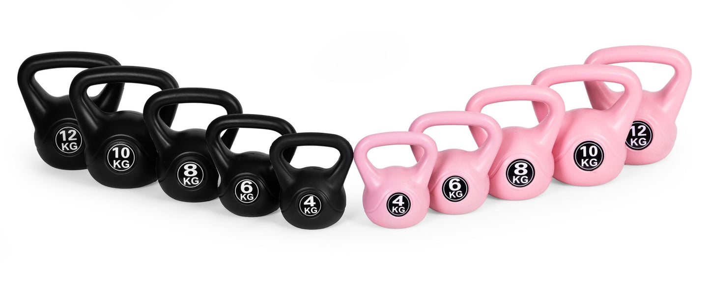 Kettlebell 6 kg for exercise, dumbbell, weight ball, fitness load, pink, ModernHome