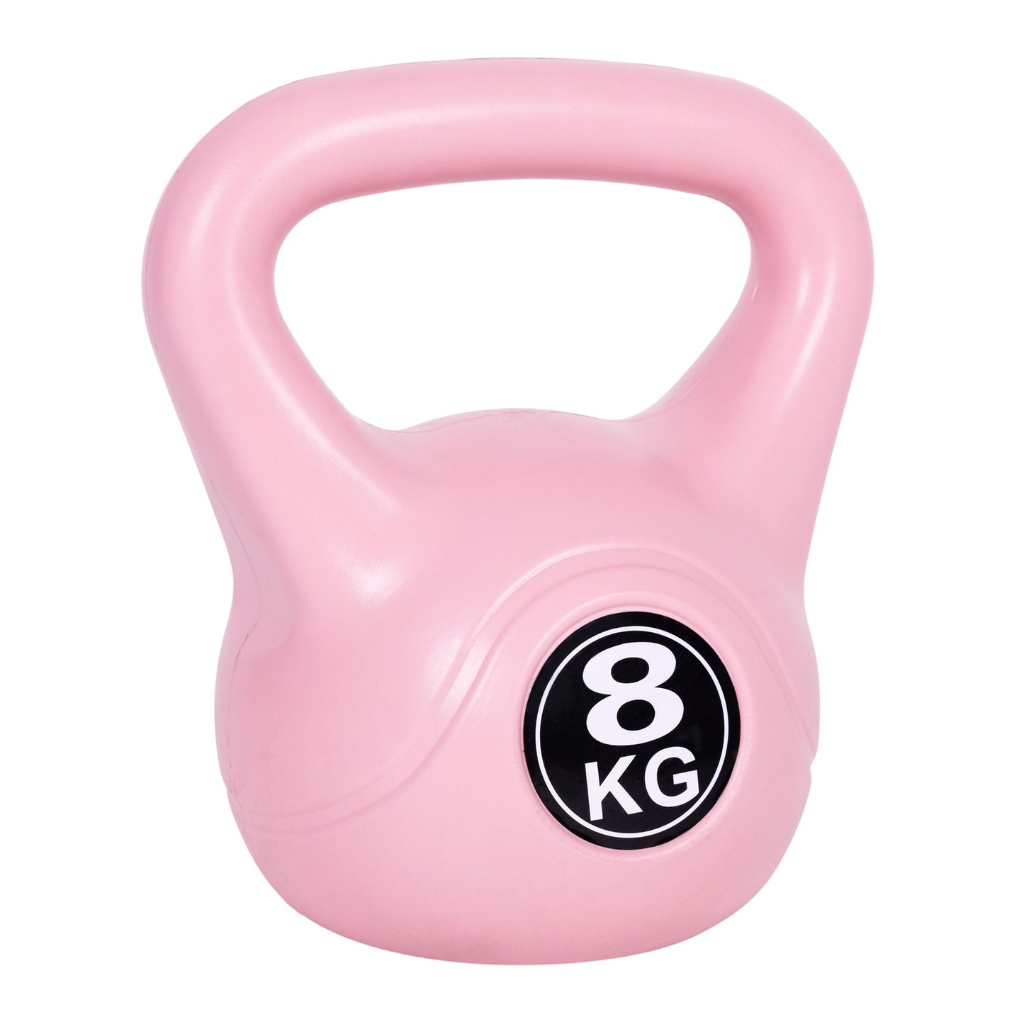 Kettlebell 8 kg for exercise, dumbbell, weight ball, fitness load, pink, ModernHome