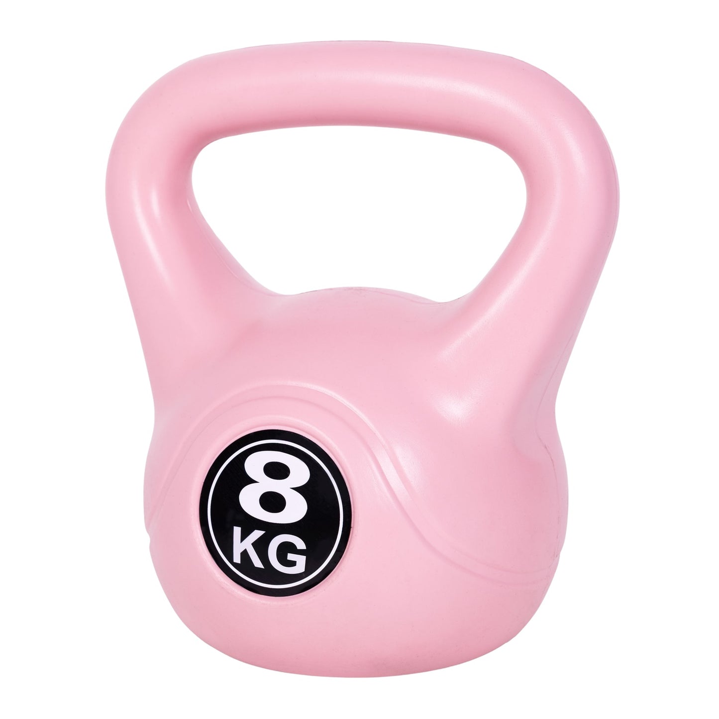 Kettlebell 8 kg for exercise, dumbbell, weight ball, fitness load, pink, ModernHome