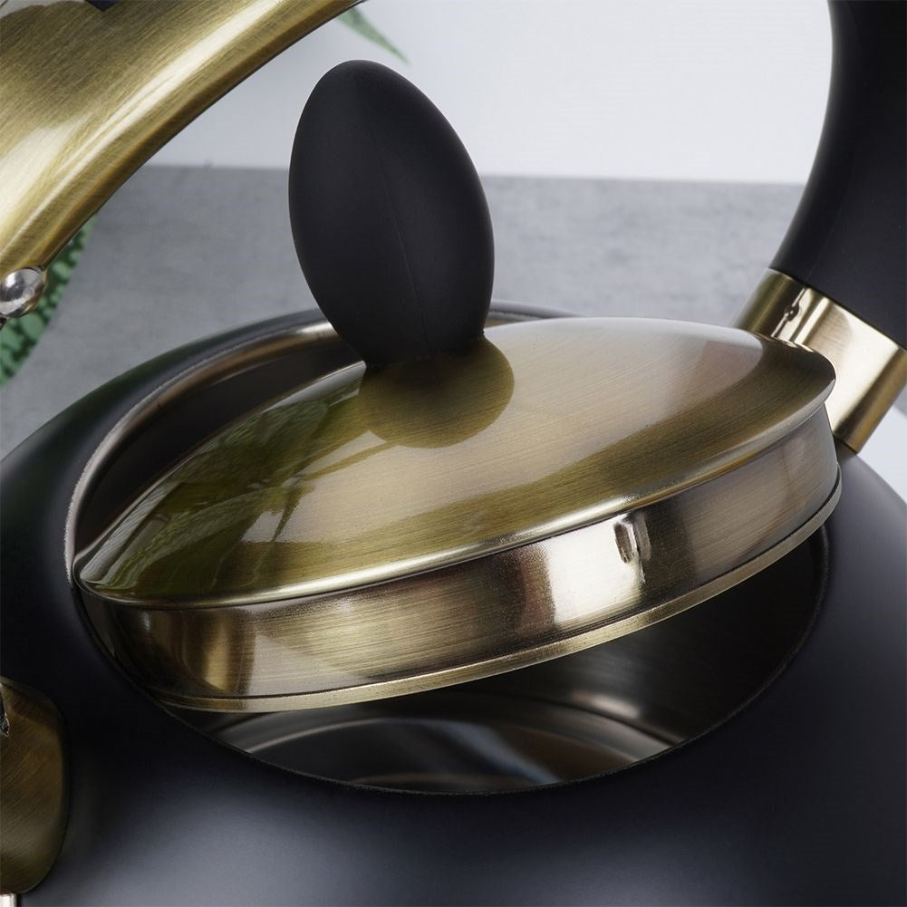 Kettle in Stainless Steel with Automatic Whistle