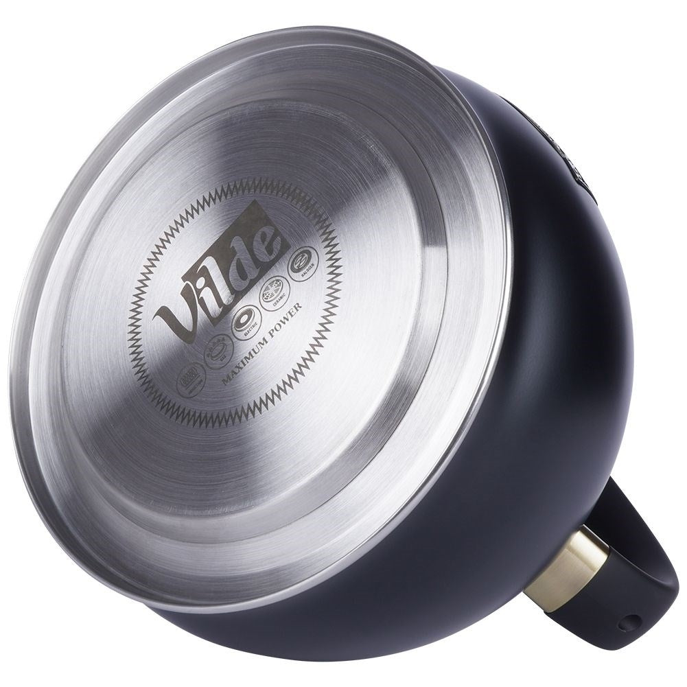 Kettle in Stainless Steel with Automatic Whistle