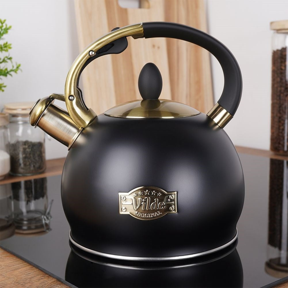 Kettle in Stainless Steel with Automatic Whistle